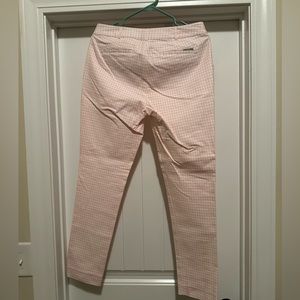 Micheal Kors size 4 pink white pants Brand new never been worn